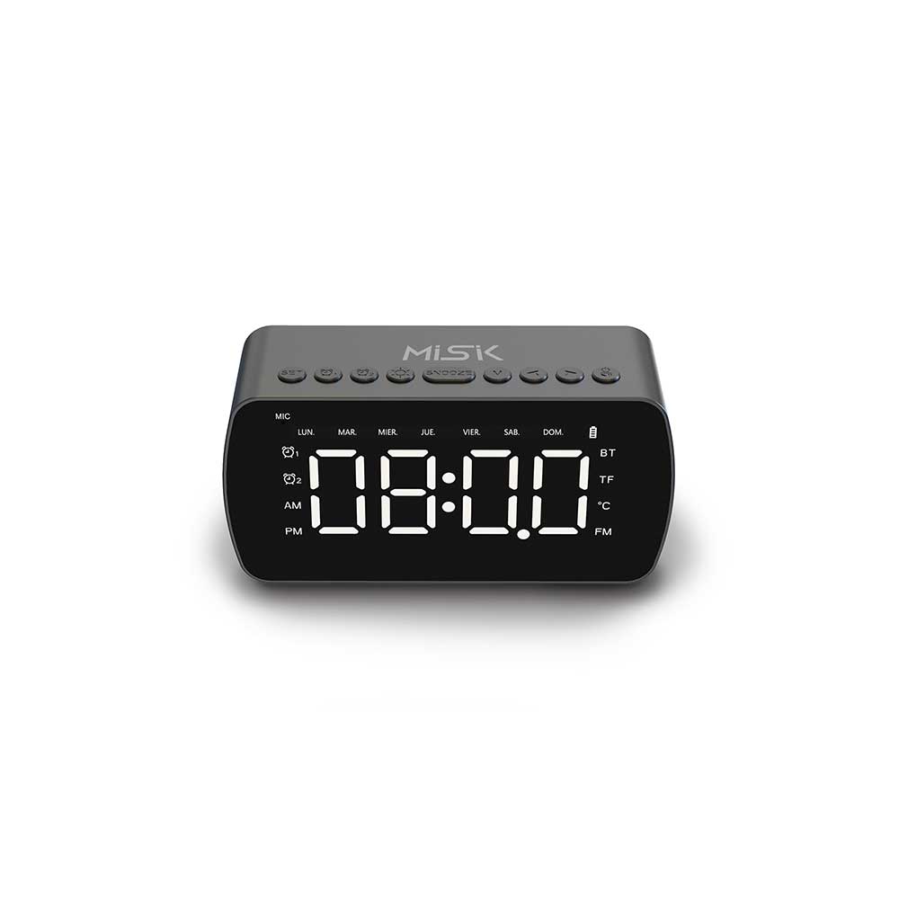 Misik - Radio Reloj Despertador Digital - Am/fm Y Auxiliar